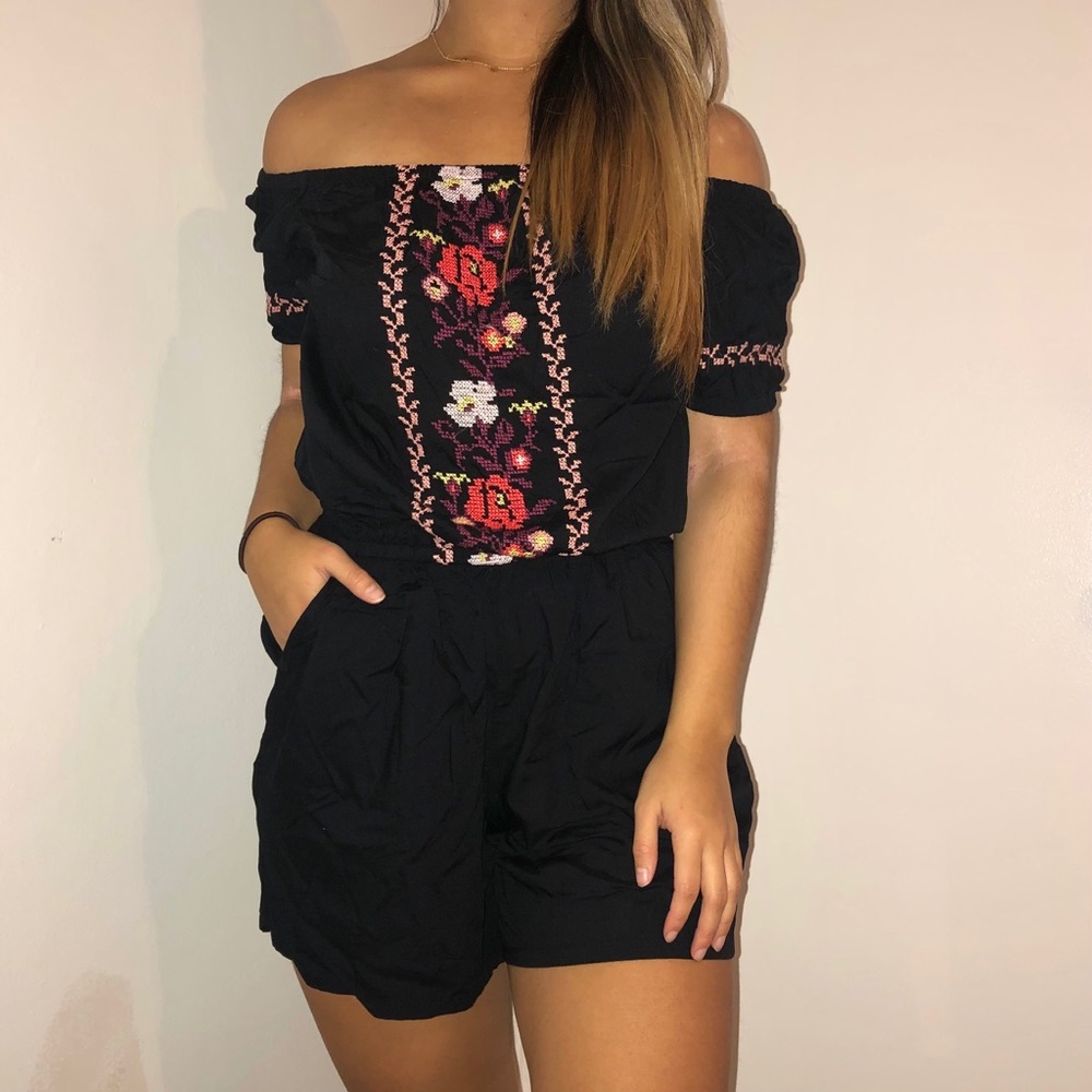 🆕 Black Bohemian Romper